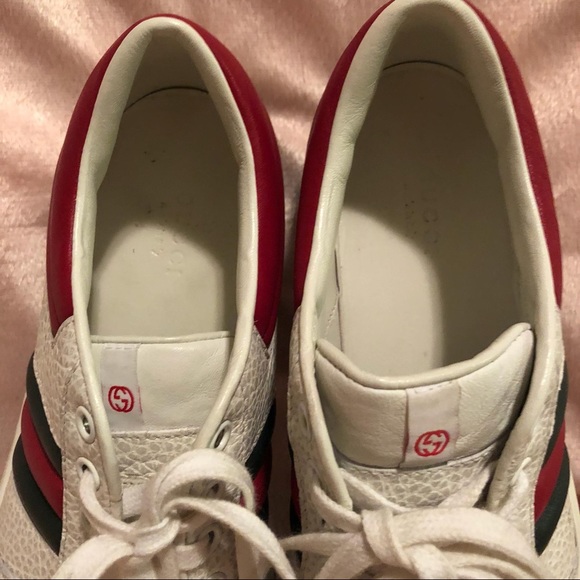 Gucci Men 368494 Praga Karibu White Leather - Picture 3 of 7